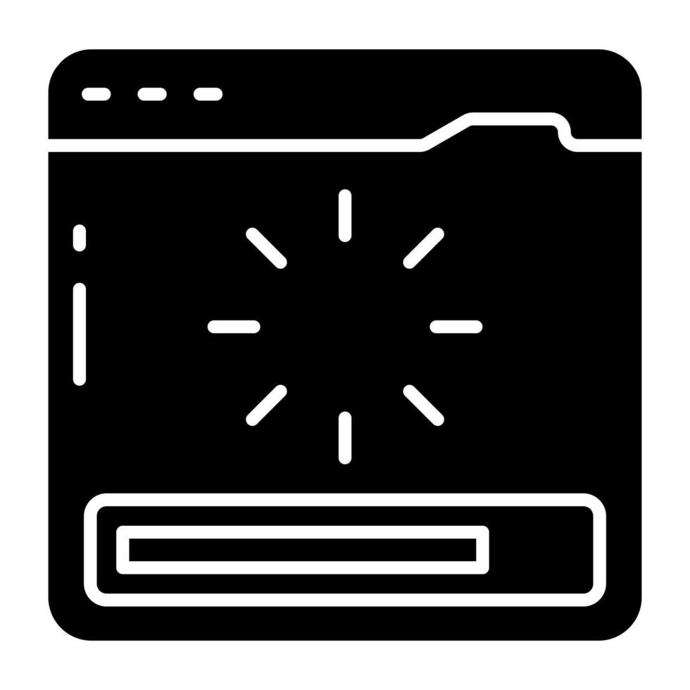 A unique design icon of system loading vector