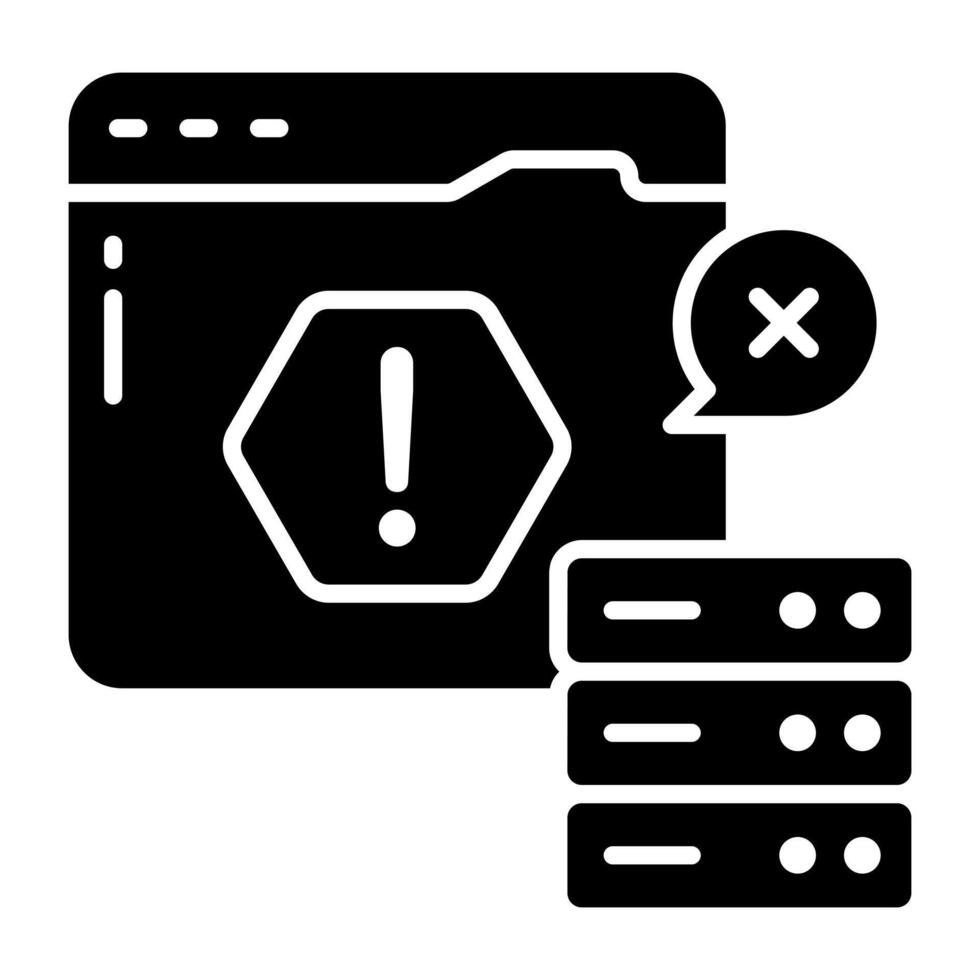 A perfect design icon of server error vector