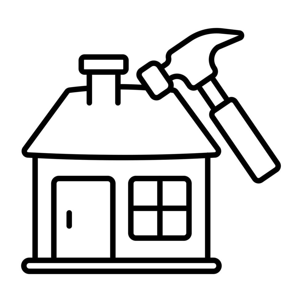 Modern icon of home repair vector