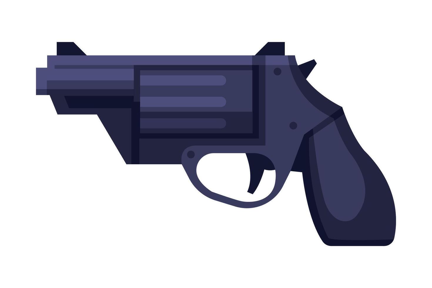 Handgun, Hunter Tackles and Equipment Concept Flat Illustration vector