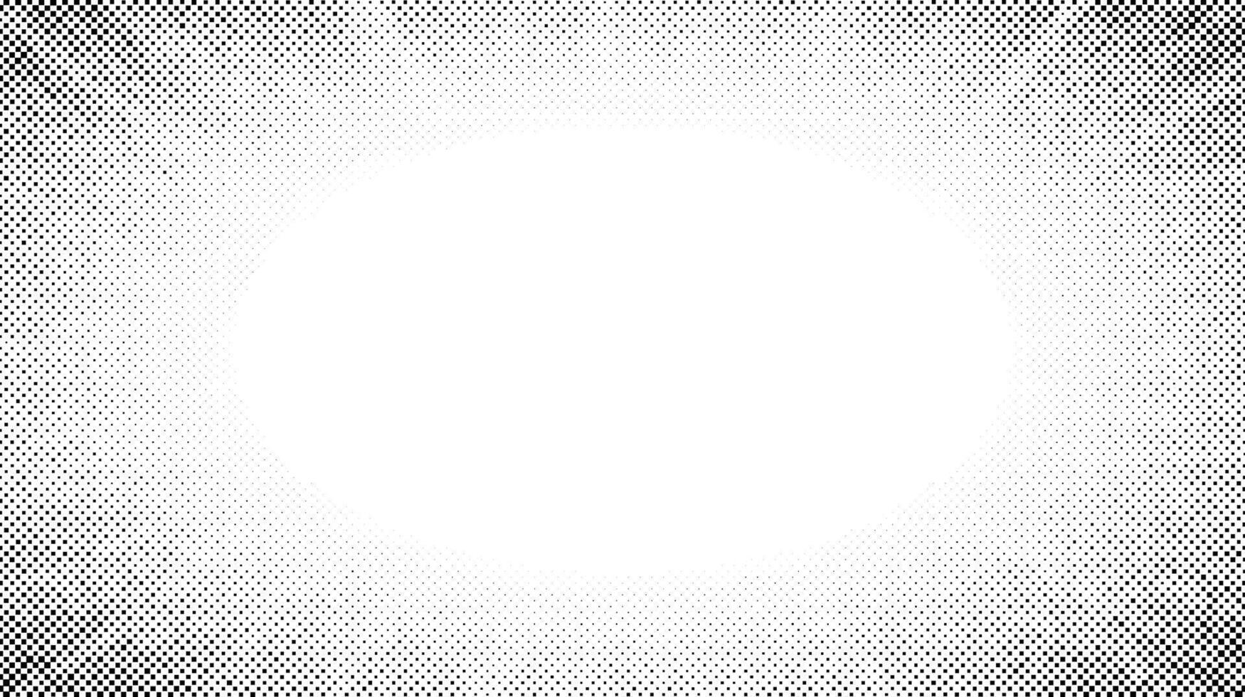Halftone radial texture. Comic style grain background. Pop art faded textured frame. Grunge speckle effect. Dotted particle print wallpaper. Pixelated gradient backdrop vector