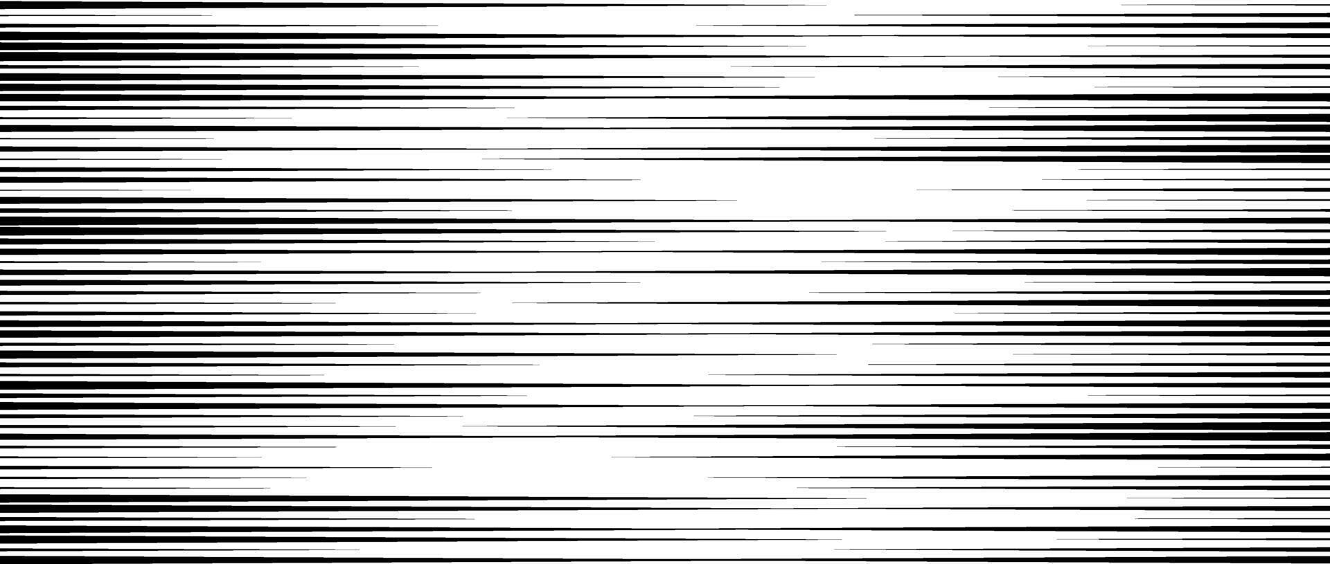 Random lines pattern. White tv noise wallpaper. Black and white horizontal irregular lines background. Glitch concept backdrop. vector