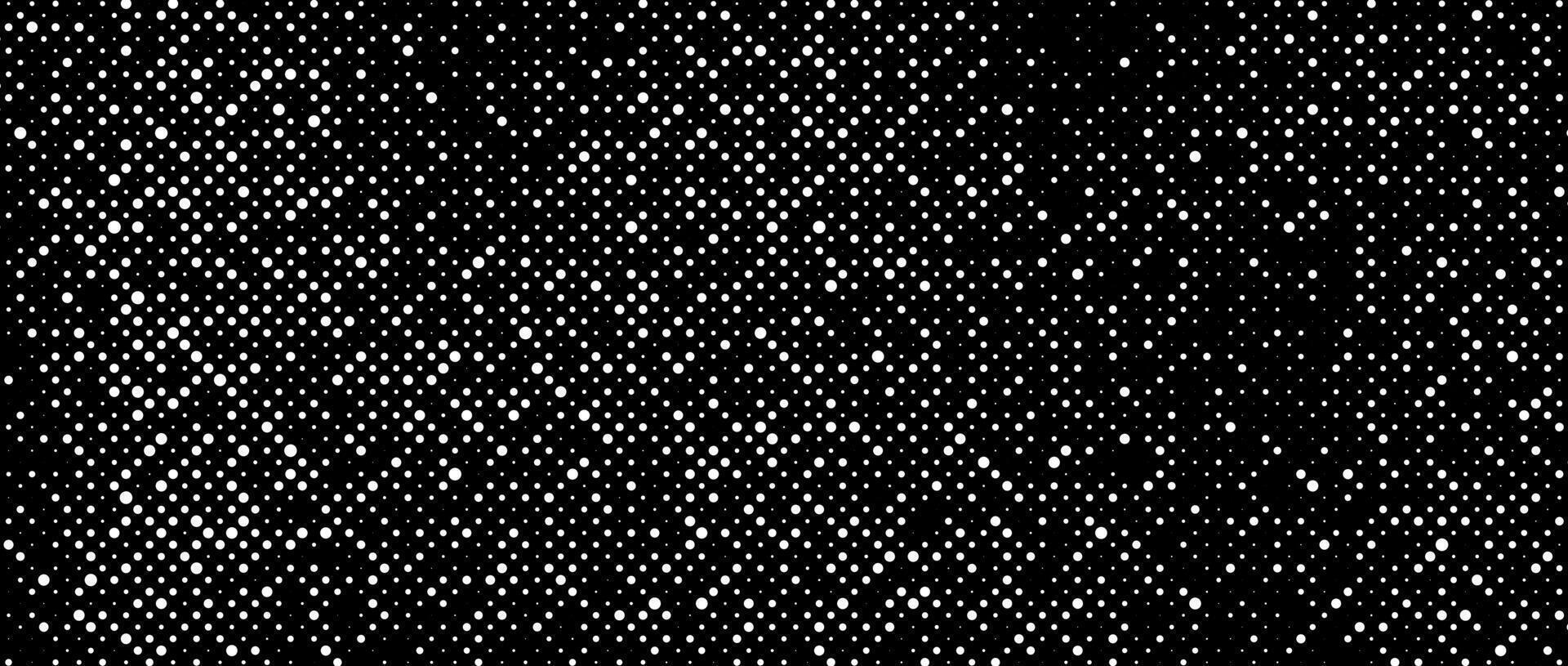 Halftone grunge overlay texture. Black and white dotted distressed background. Rough dirty surface for template, banner, poster, cover, collage, flyer. Grain noise grit wallpaper vector