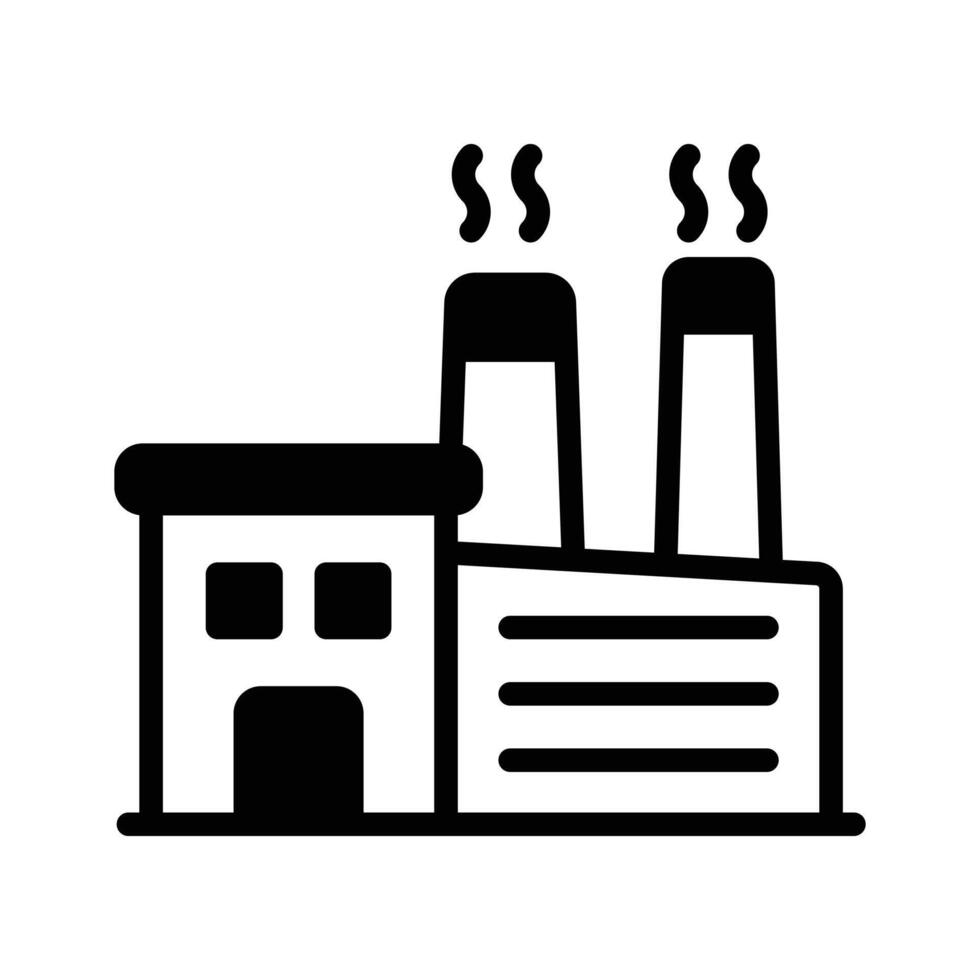 An amazing glyph icon of industry energy consumption. vector