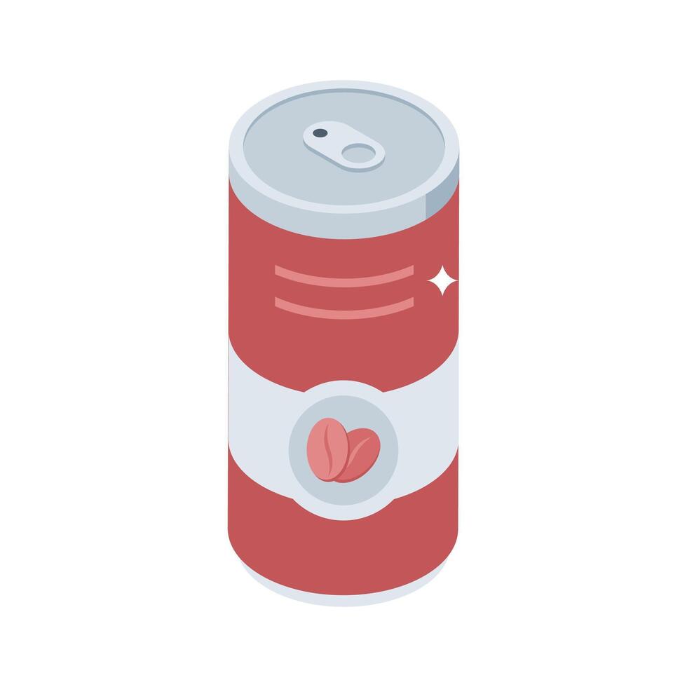 Modern 3d style icon of coffee packaging vector