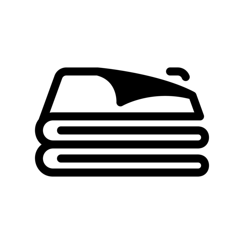 Simple icon towels folded after washing vector