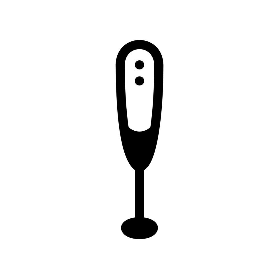 Minimalist icon of a handheld electric immersion blender vector