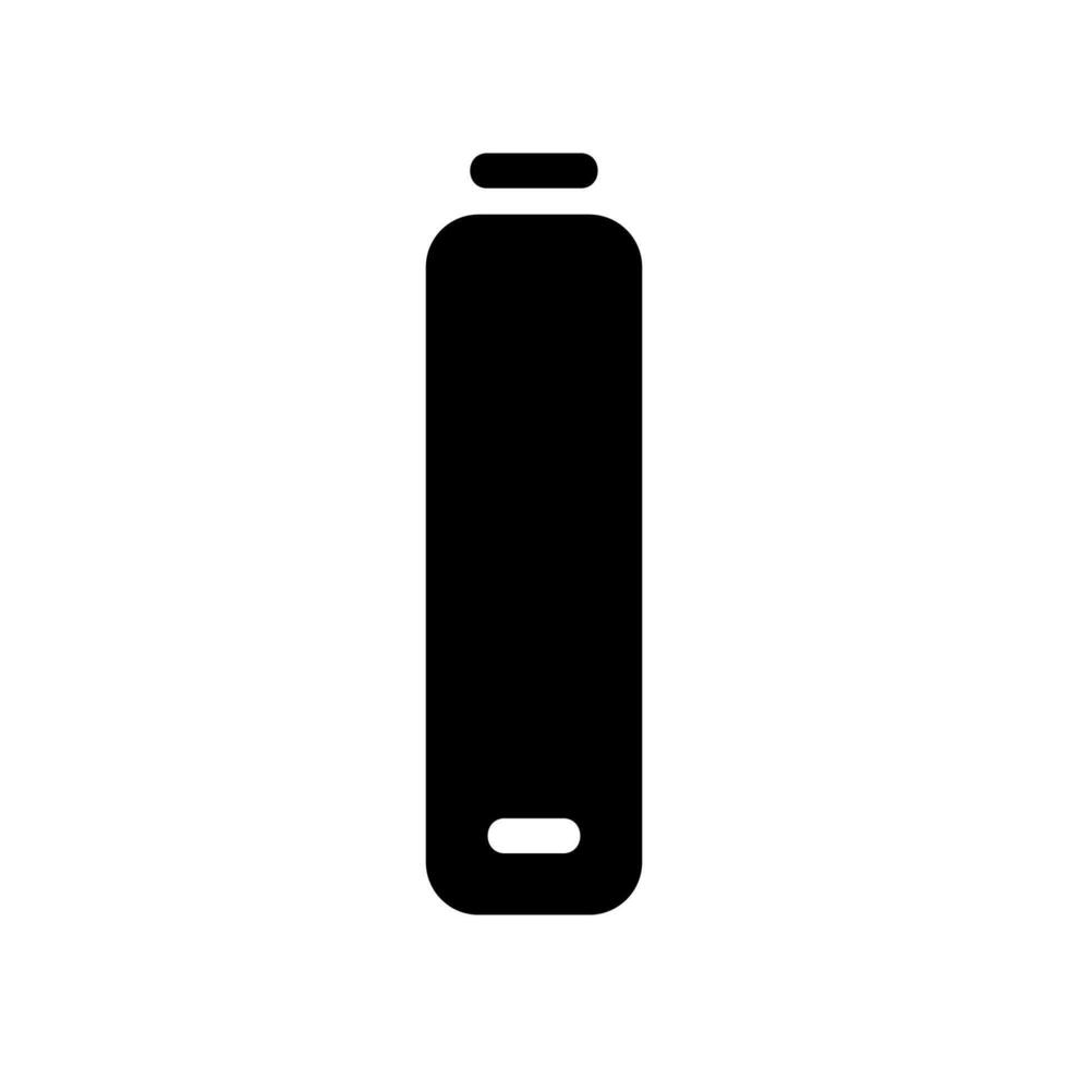 Vertical Battery Icon Indicating a Charged or Full Power State vector