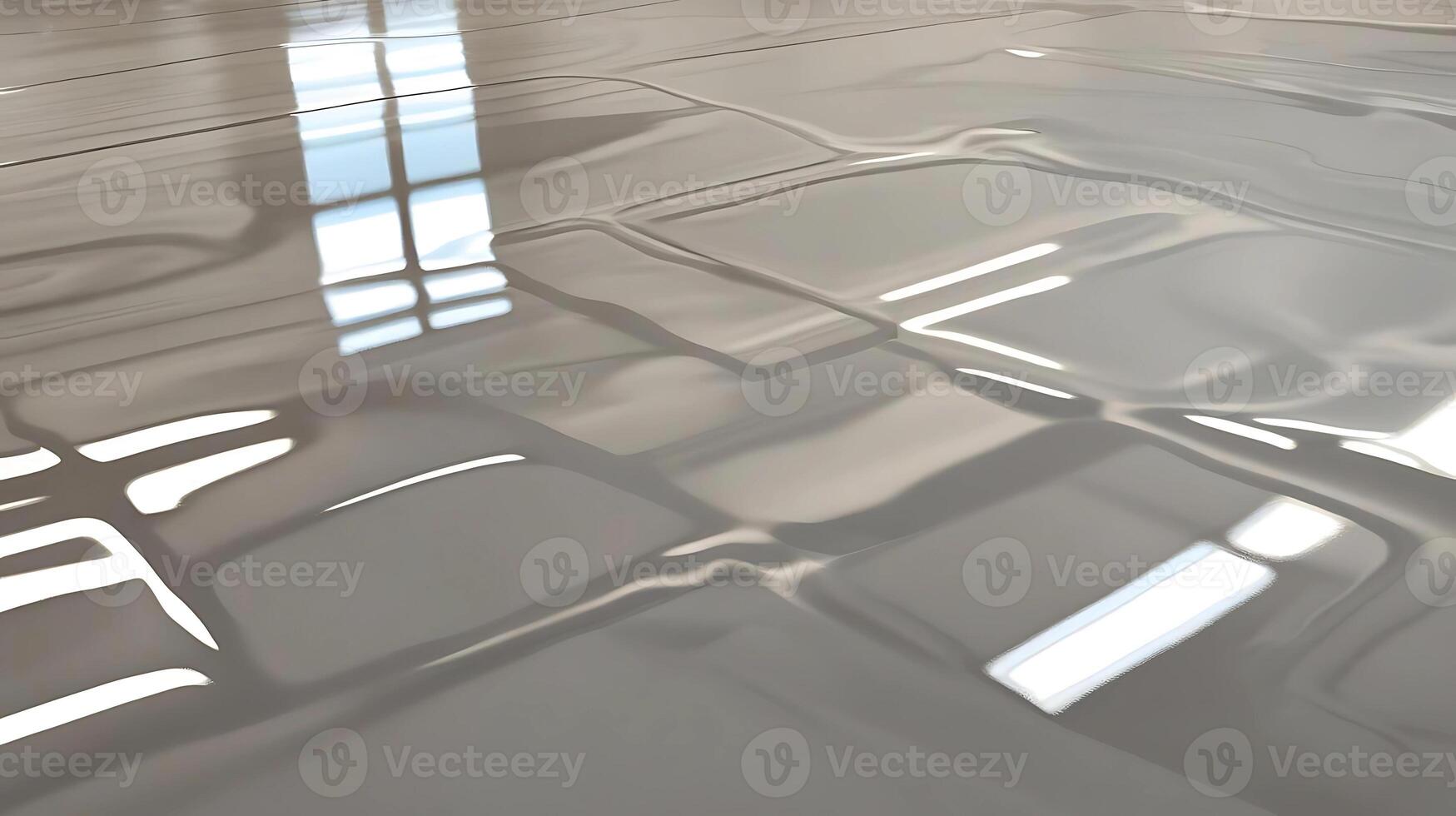 A shiny floor with a window in the middle photo