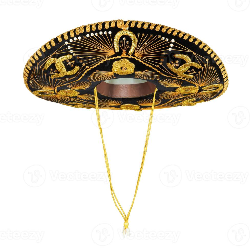 Mexican Sombrero isolated on white photo