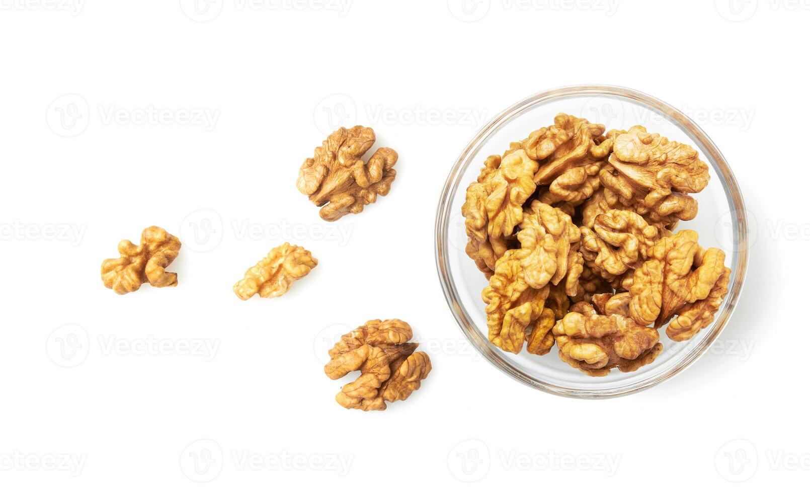 Walnut on a white background photo