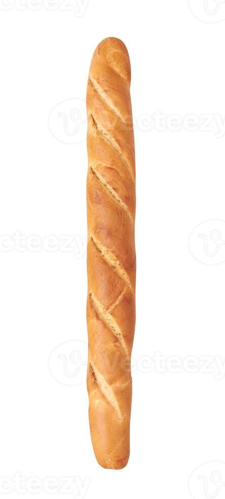 Baguette on white background photo