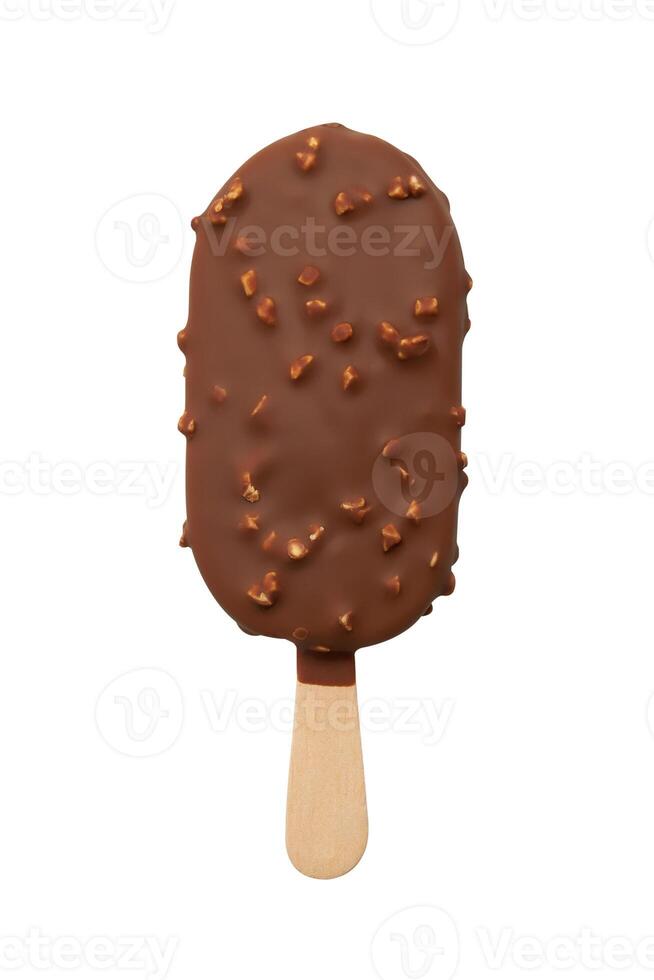 Ice cream isolated on white back photo