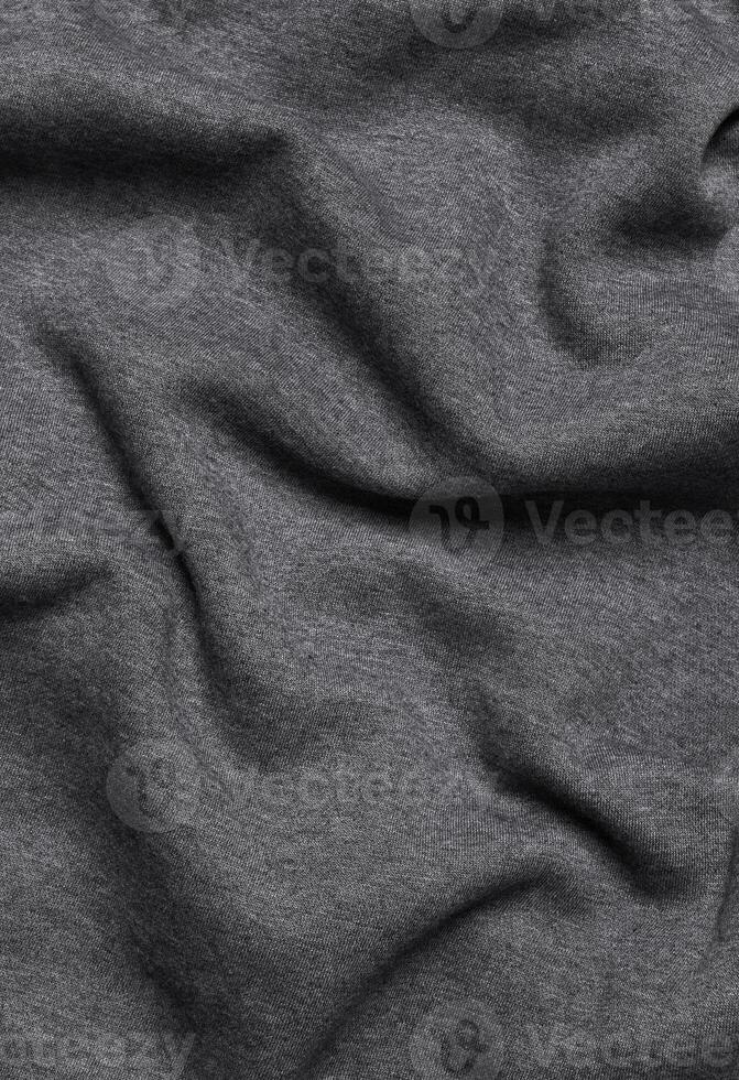 Grey textile wave texture closeup photo