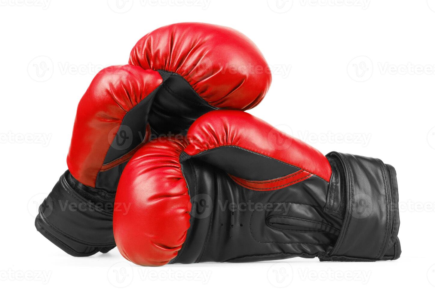 Red boxing gloves photo
