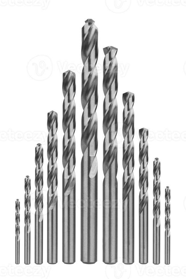 Drill bits of different sizes photo