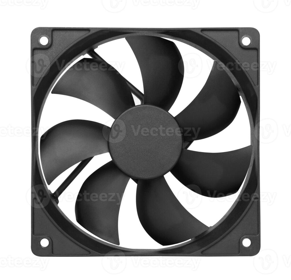Cooler computer fan isolated on a white back photo