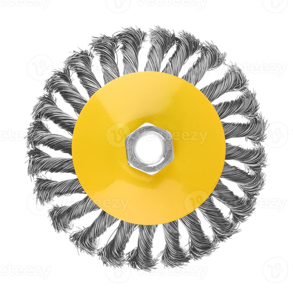 Rotating metal brush photo