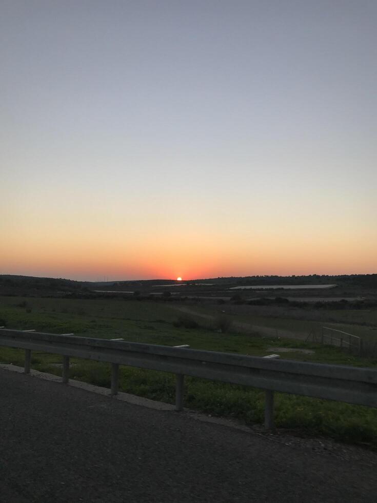 The sun has almost set photo
