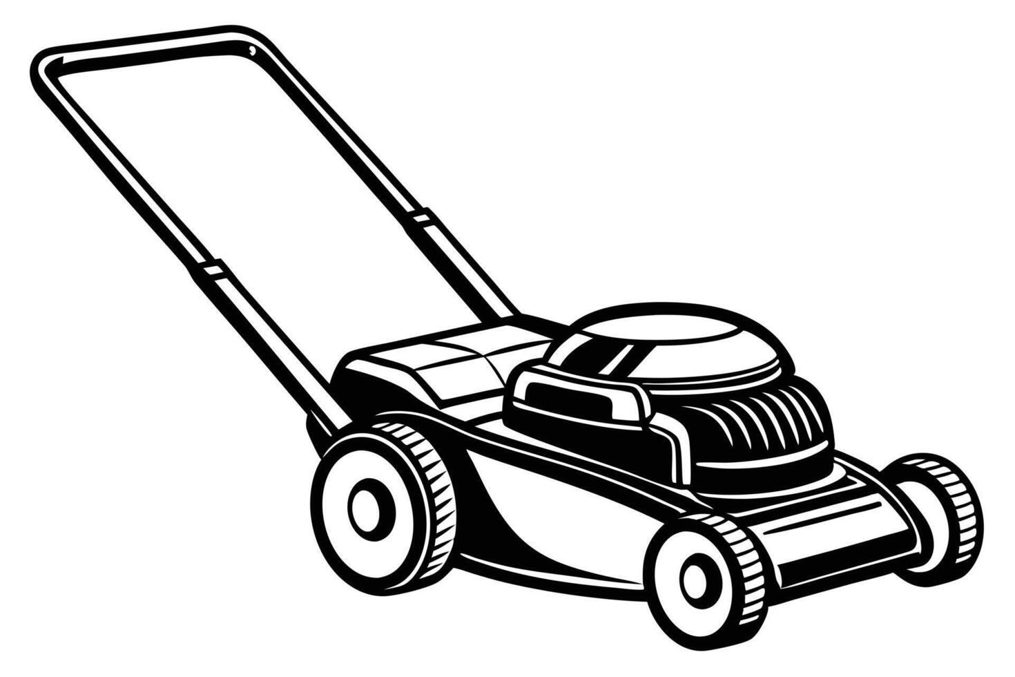 A Classic Lawn Mower. vector