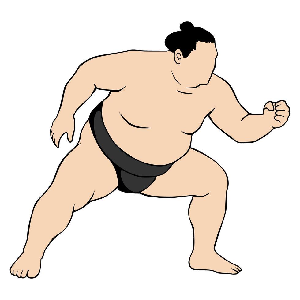 Sumo Illustration Simple vector