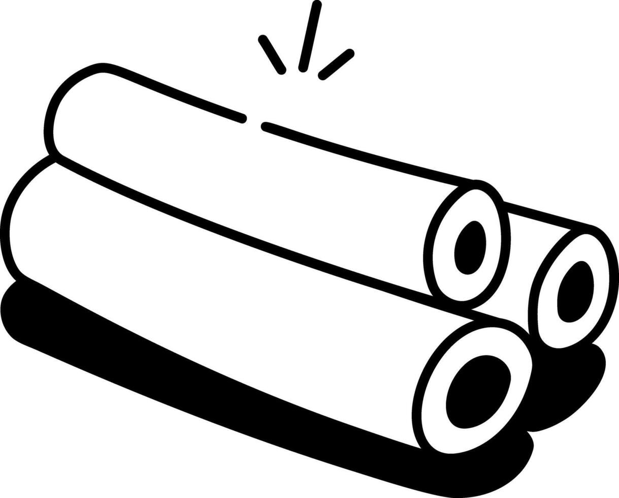 A hand drawn style icon showing palm hearts vector