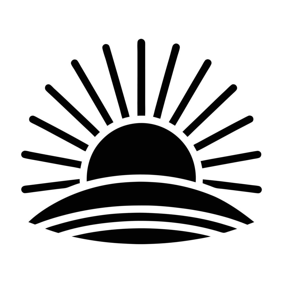 sunset icon illustration. vector