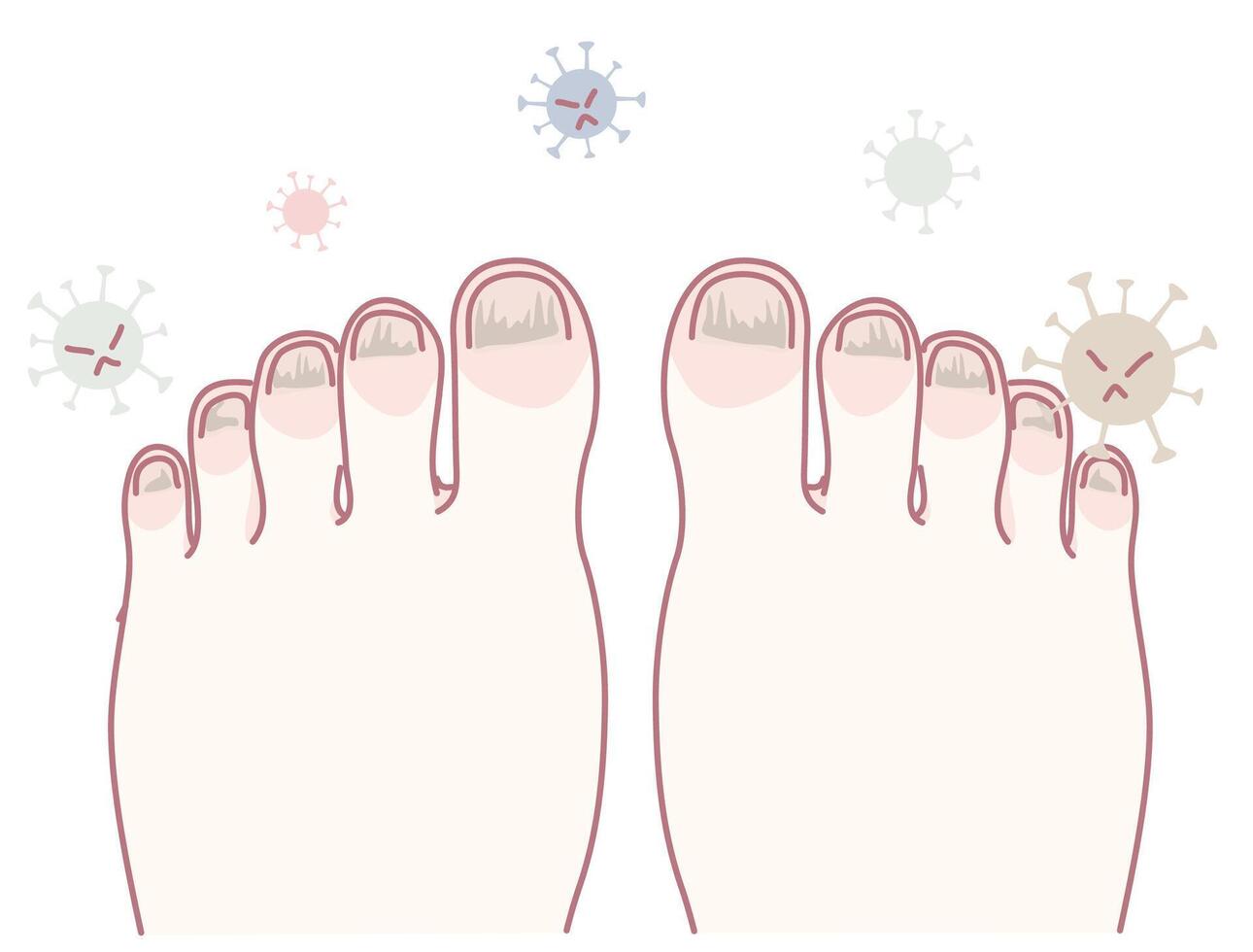 Maintaining Healthy Feet Effective Ways to Guard Against Various Viruses and Infections vector