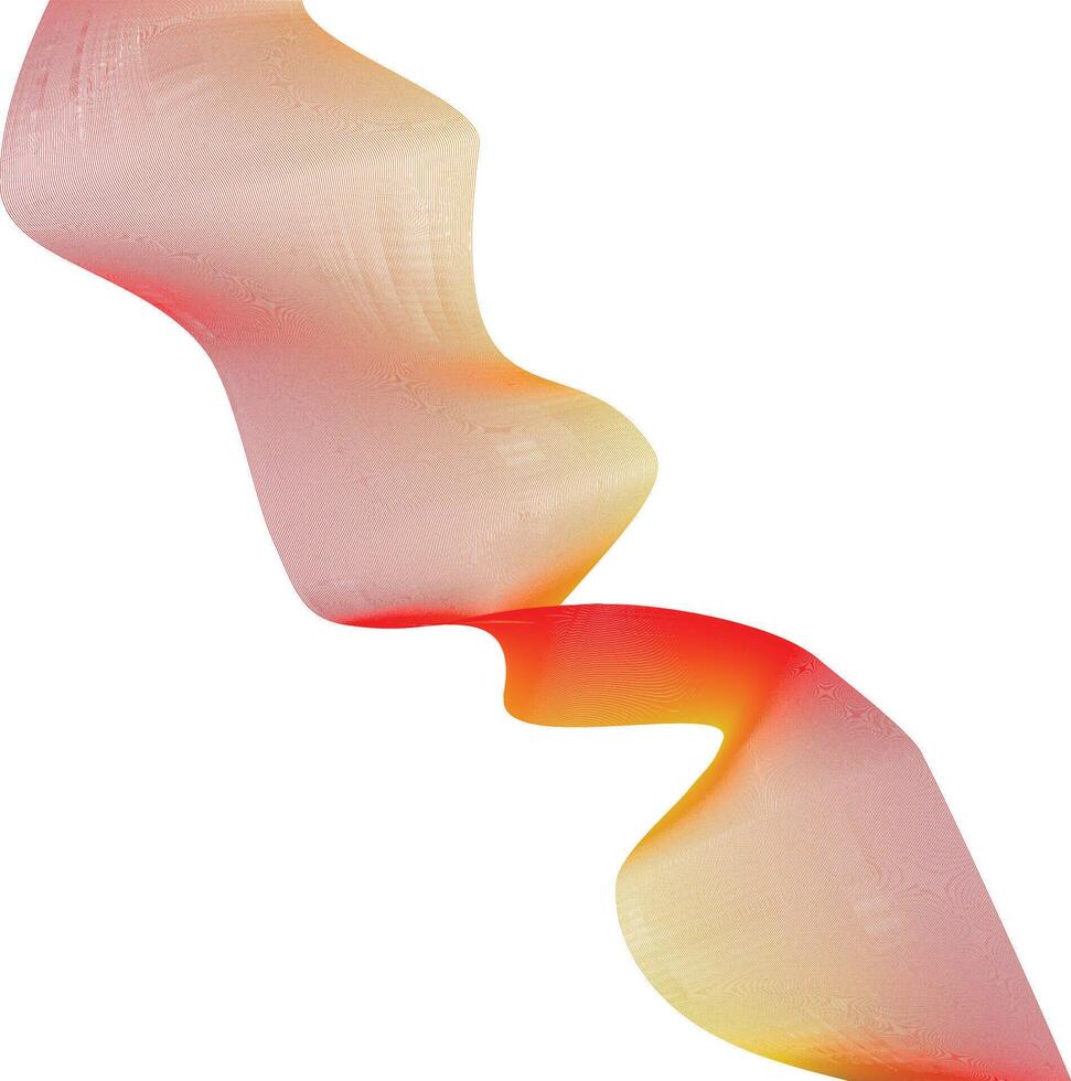 Abstract red yellow gradient flowing lines banner vector