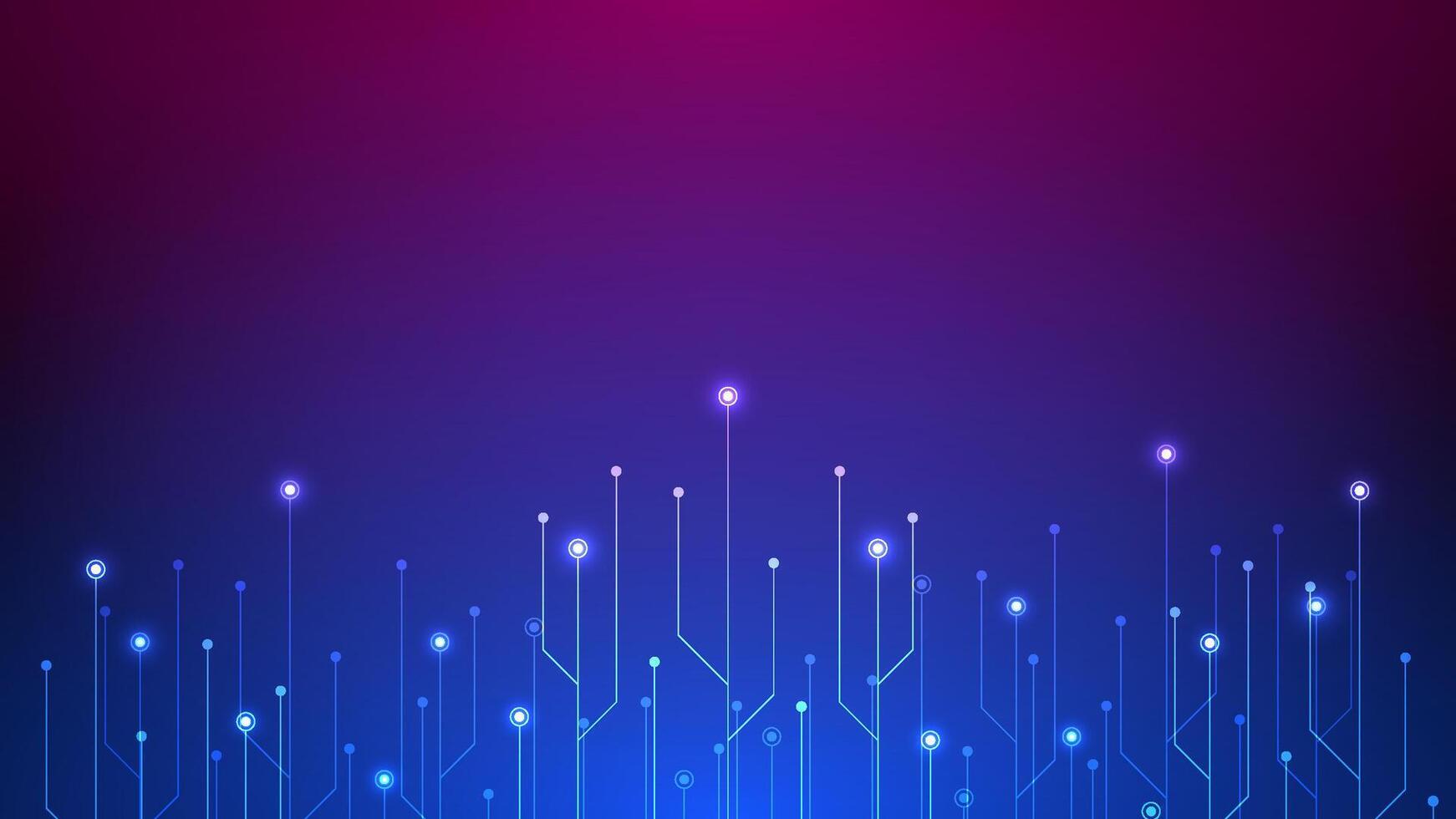 Digital technology circuit background. Futuristic network data concept. Design for abstract connections motherboard circuit board cyberpunk. vector