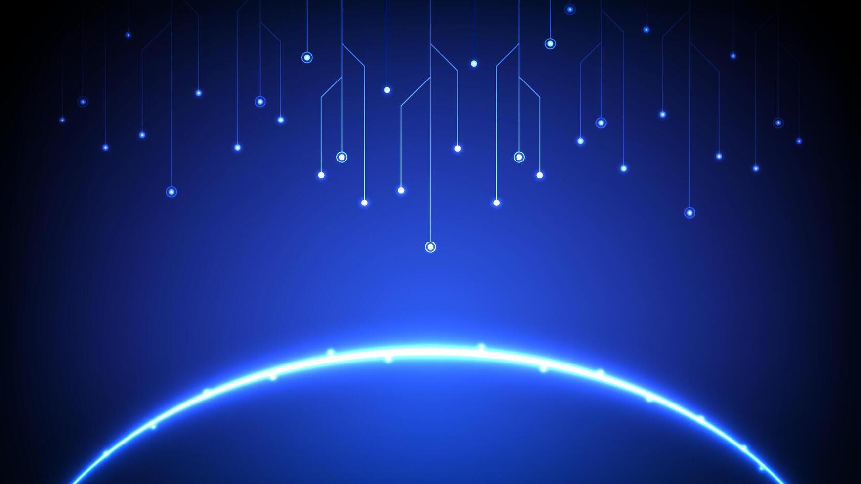 Digital technology circuit background. Futuristic abstract data network concept. Design for future AI circuit board system interface ring cyber electronic. vector