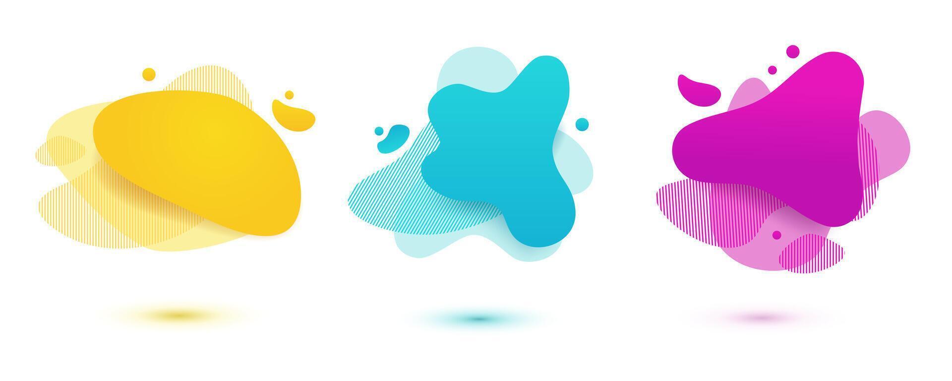 Colorful abstract shapes vector