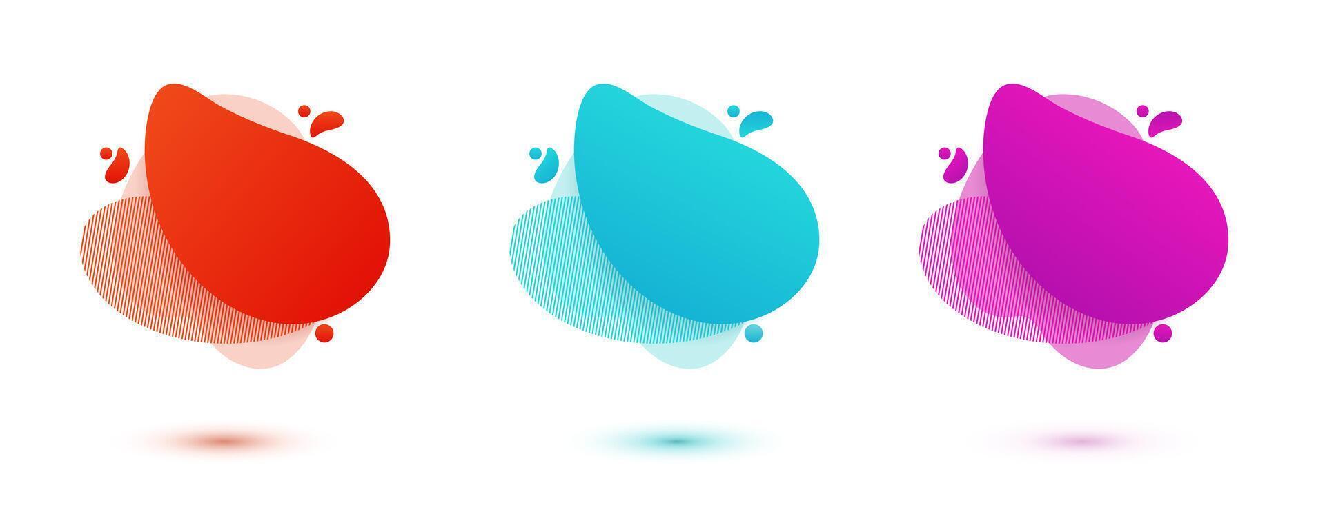 Liquid amoeba forms creating dynamic movement in bright tones. Perfect banner or flyer base for creative presentations. vector