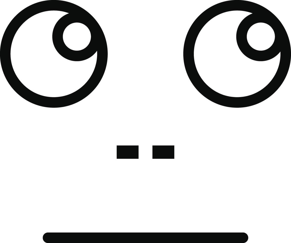 face, with, rolling, eyes icon. Simple thin line, isolated on white background. outline icons for UI and UX, website or mobile application. vector