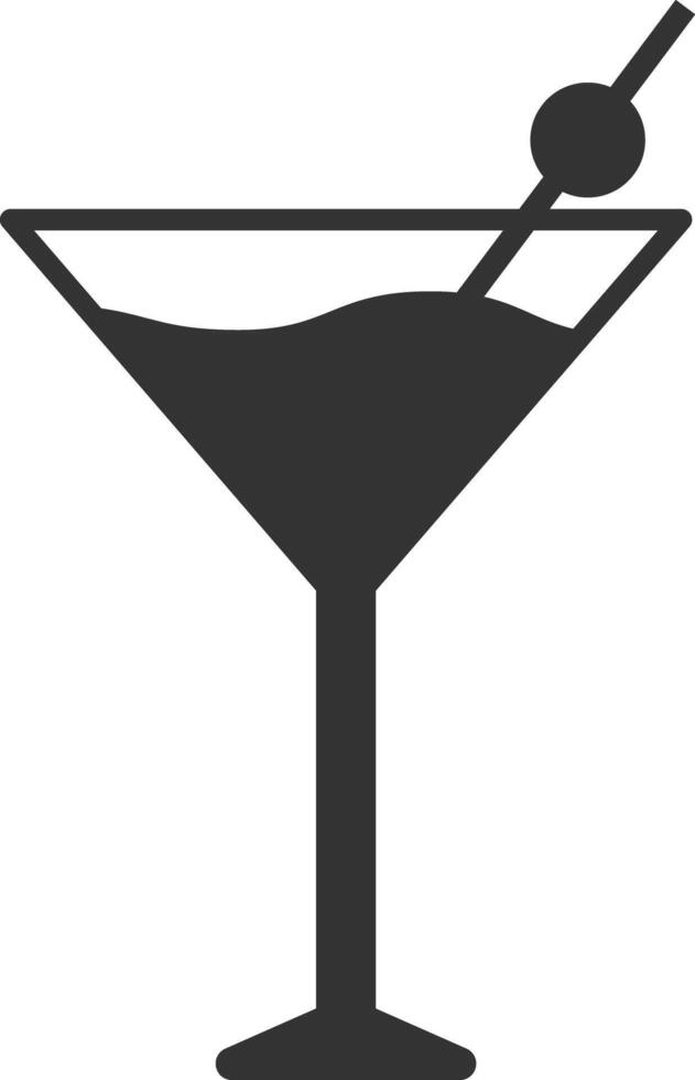 Cocktail icon. Cocktail drink. isolated on white background vector