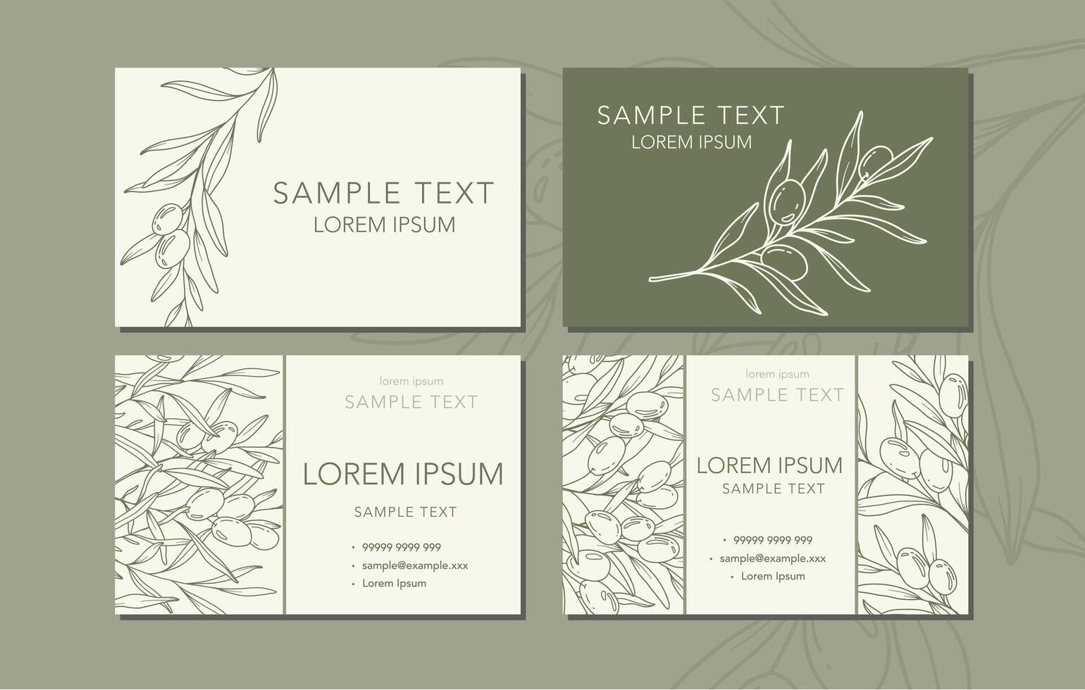 Business Card Template. Invitation and Announcement Design. Elegant Botanical Card Design. Floral Line Art Drawing. Delicate business card layout. Template for Business. Floral Background vector