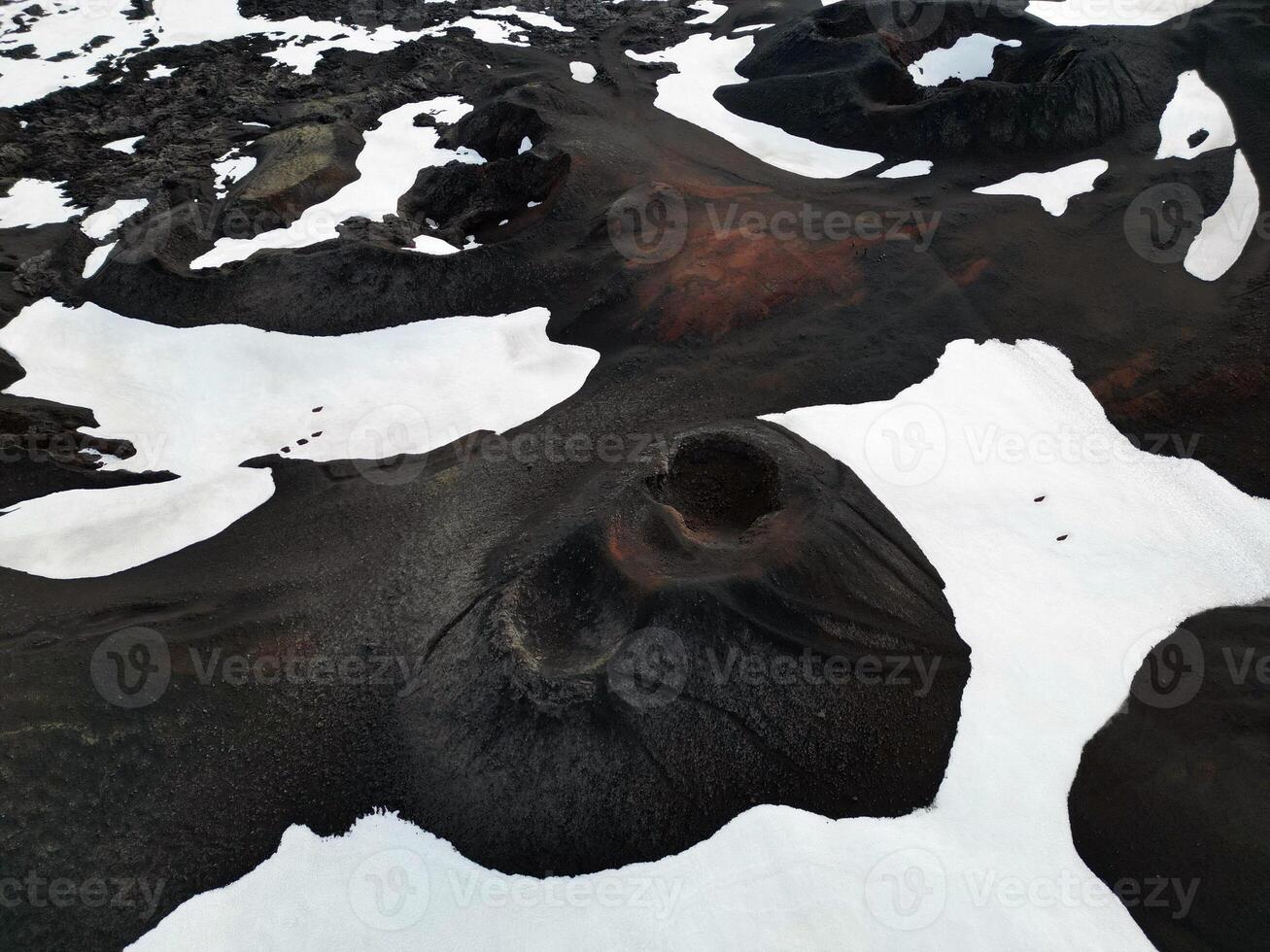 Drone View Craters 1961 Eruption Askja Volcano photo