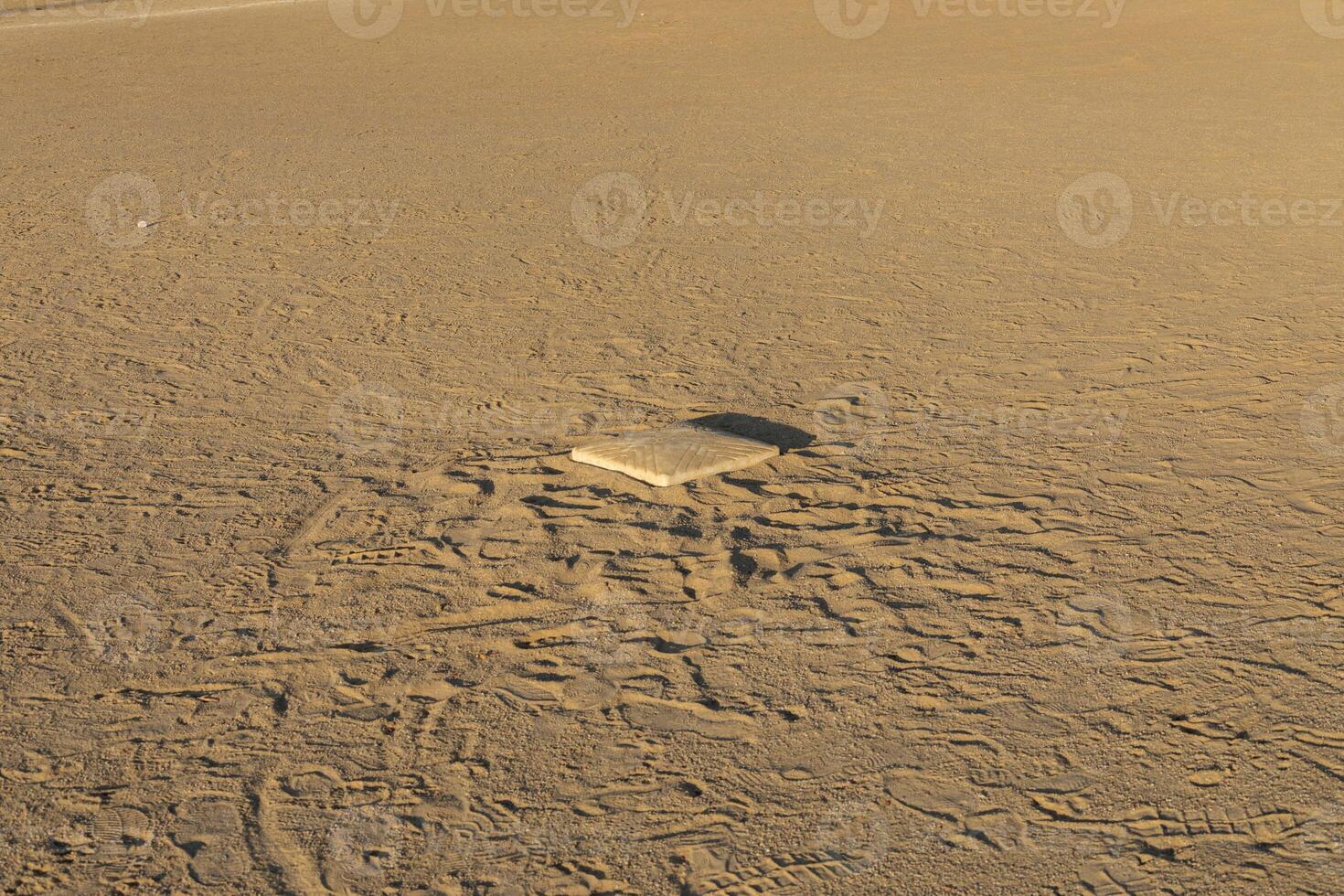 second base is unoccupied on diamond one at dawn photo