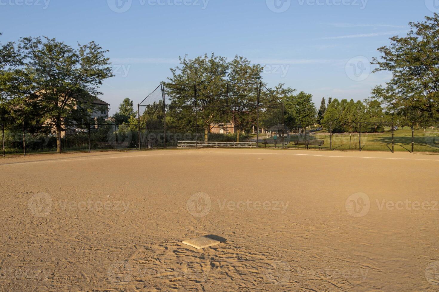 second base to home plate on diamond one at dawn photo