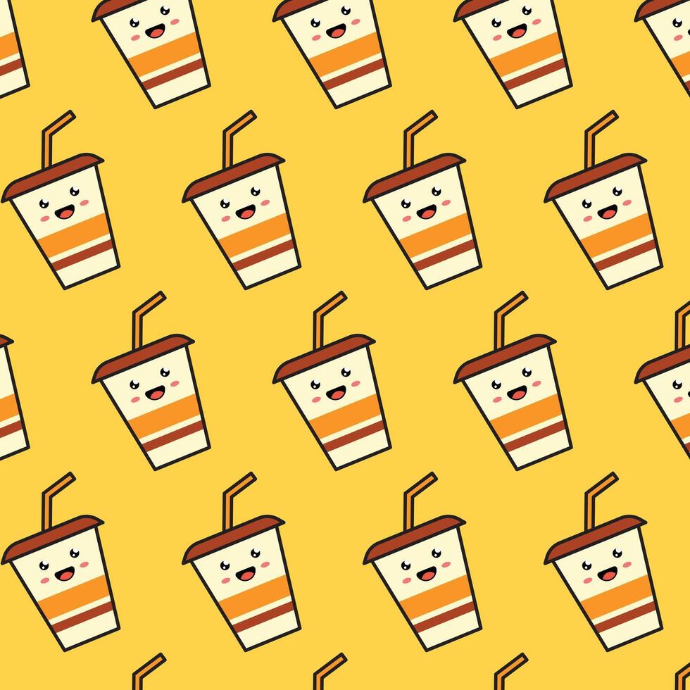 Glass Cute pattern vector