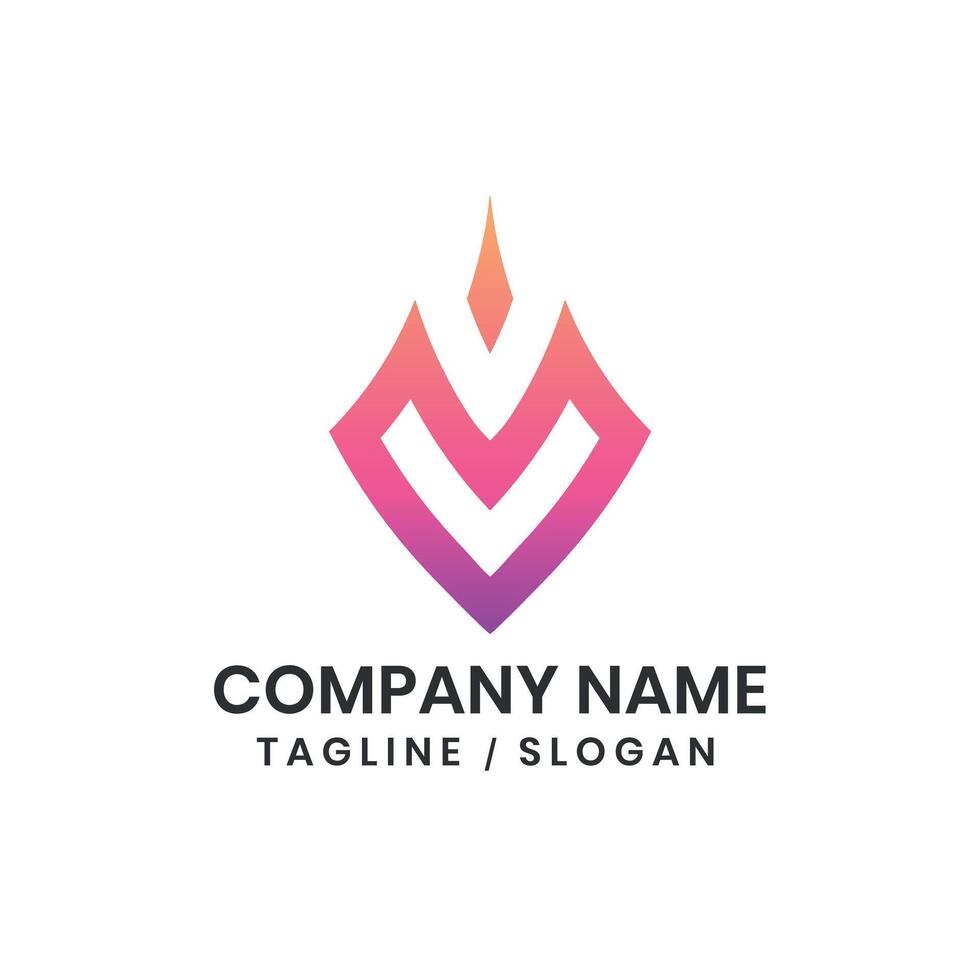 Logo Gradient Abstract vector
