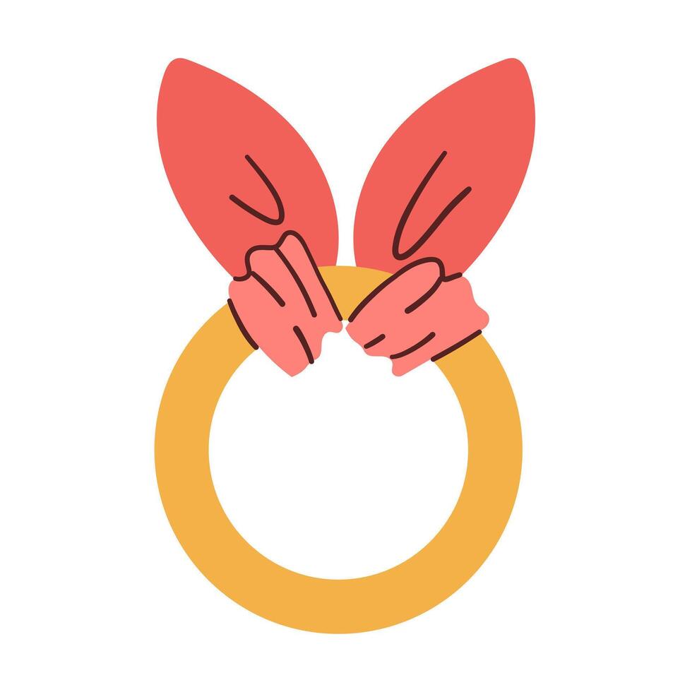 Soothe teething ring cartoon. relief pain, silicone rubber, bra free soothe teething ring sign. isolated symbol illustration vector