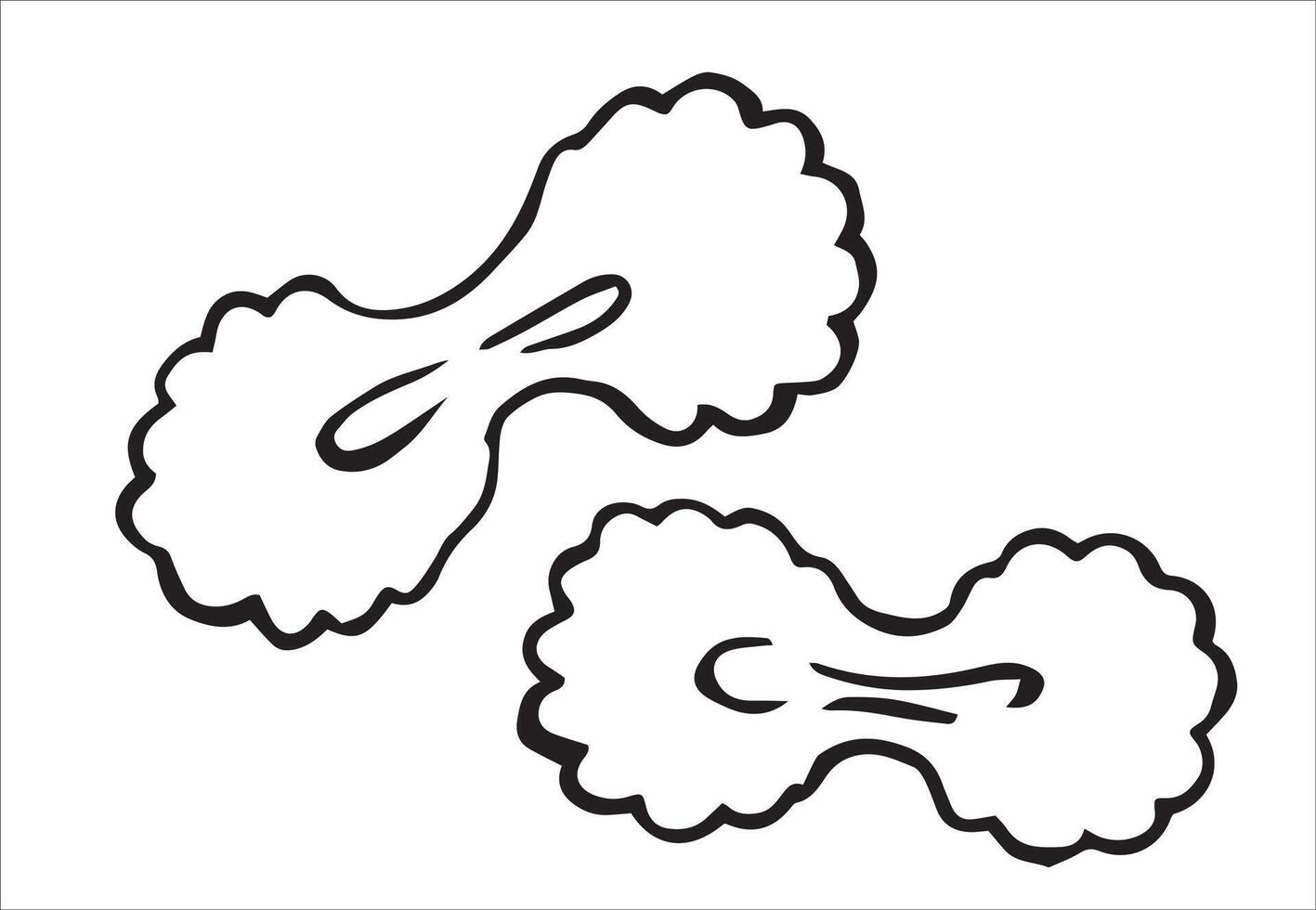 farfalle pasta. illustration in doodle style vector