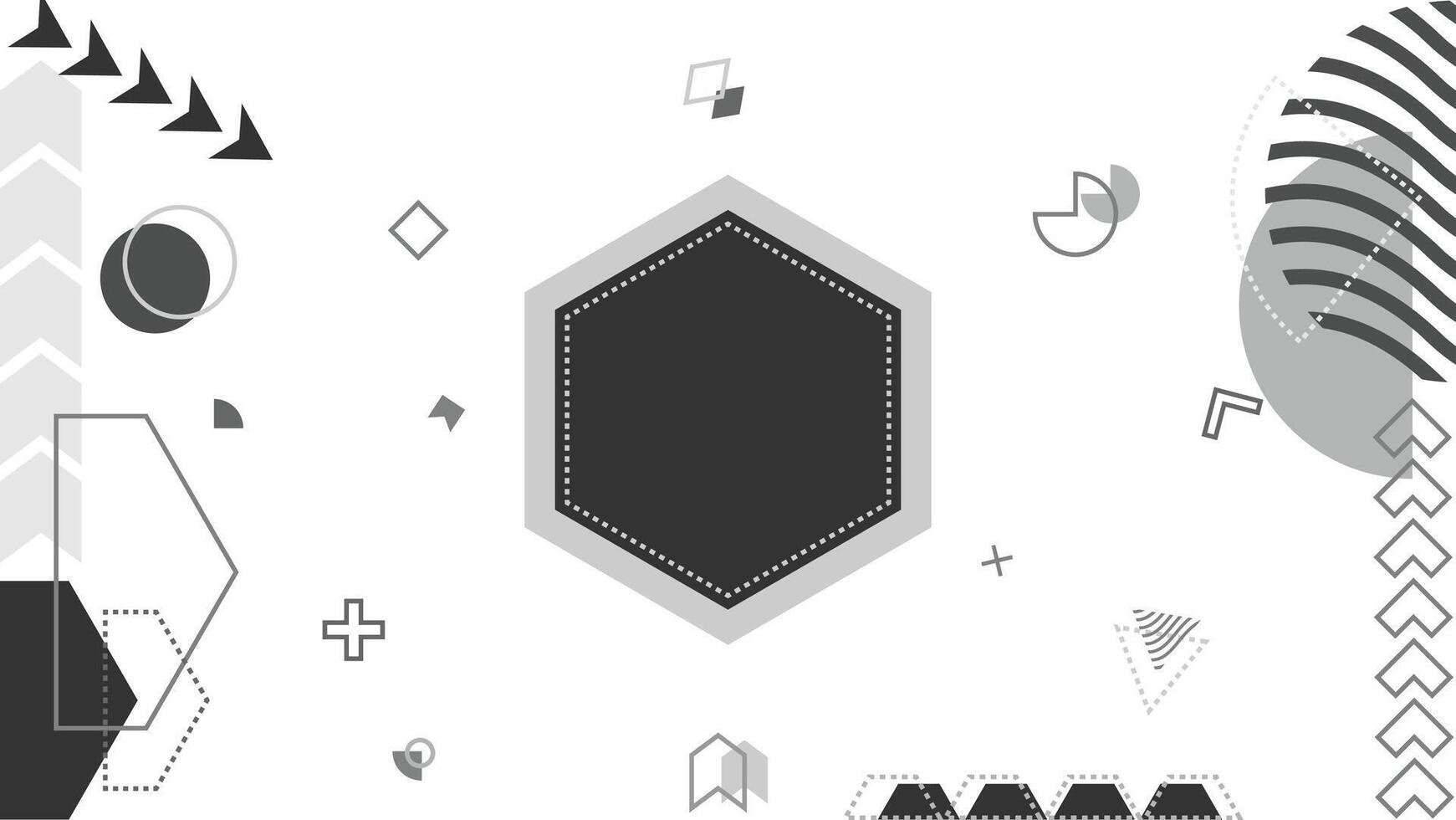 Geometry flat background vector