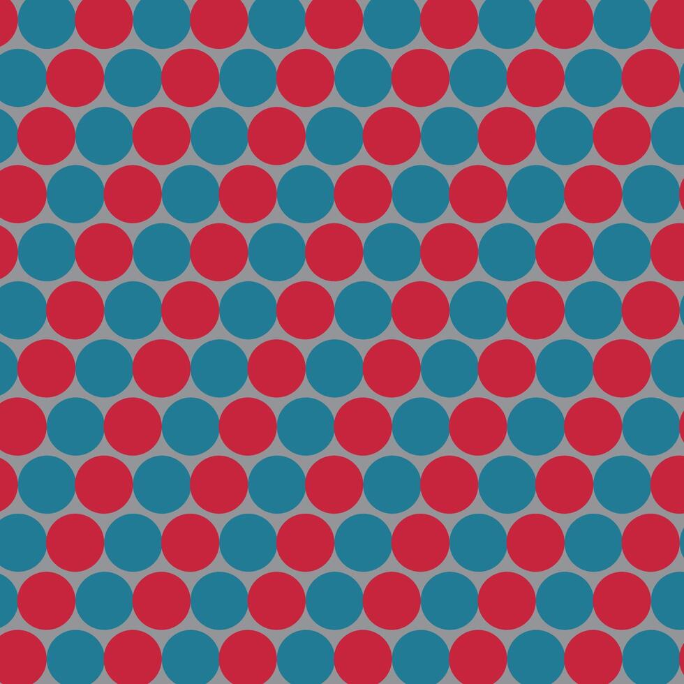 a red and blue polka dot pattern vector