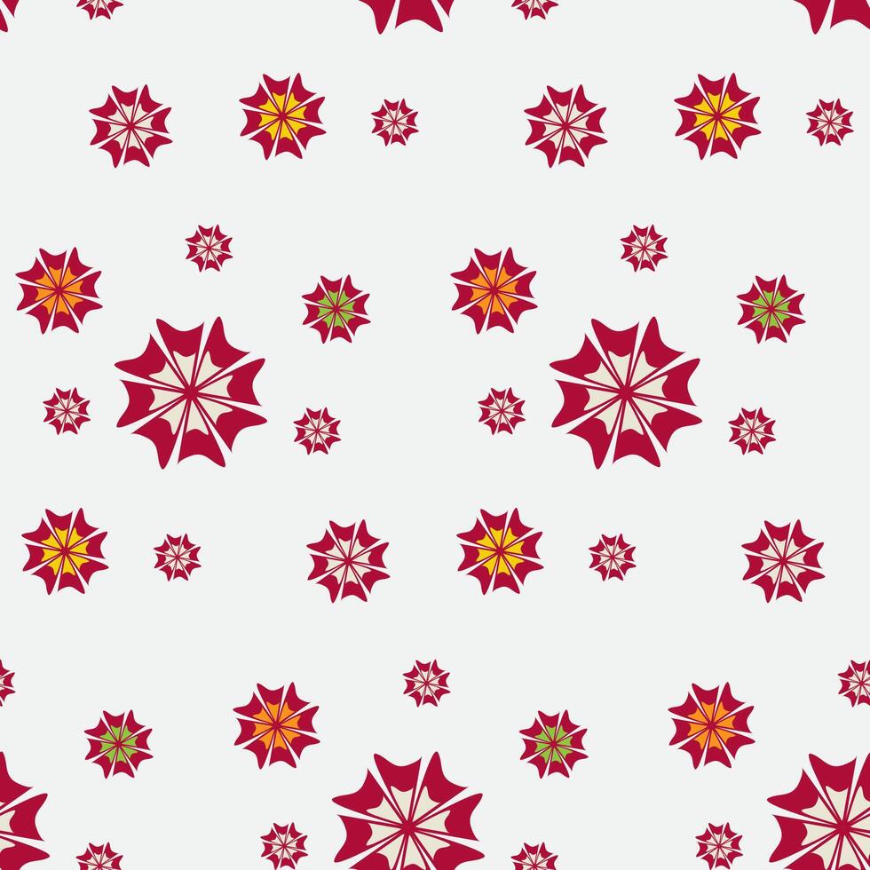 Colorful floral pattern design vector