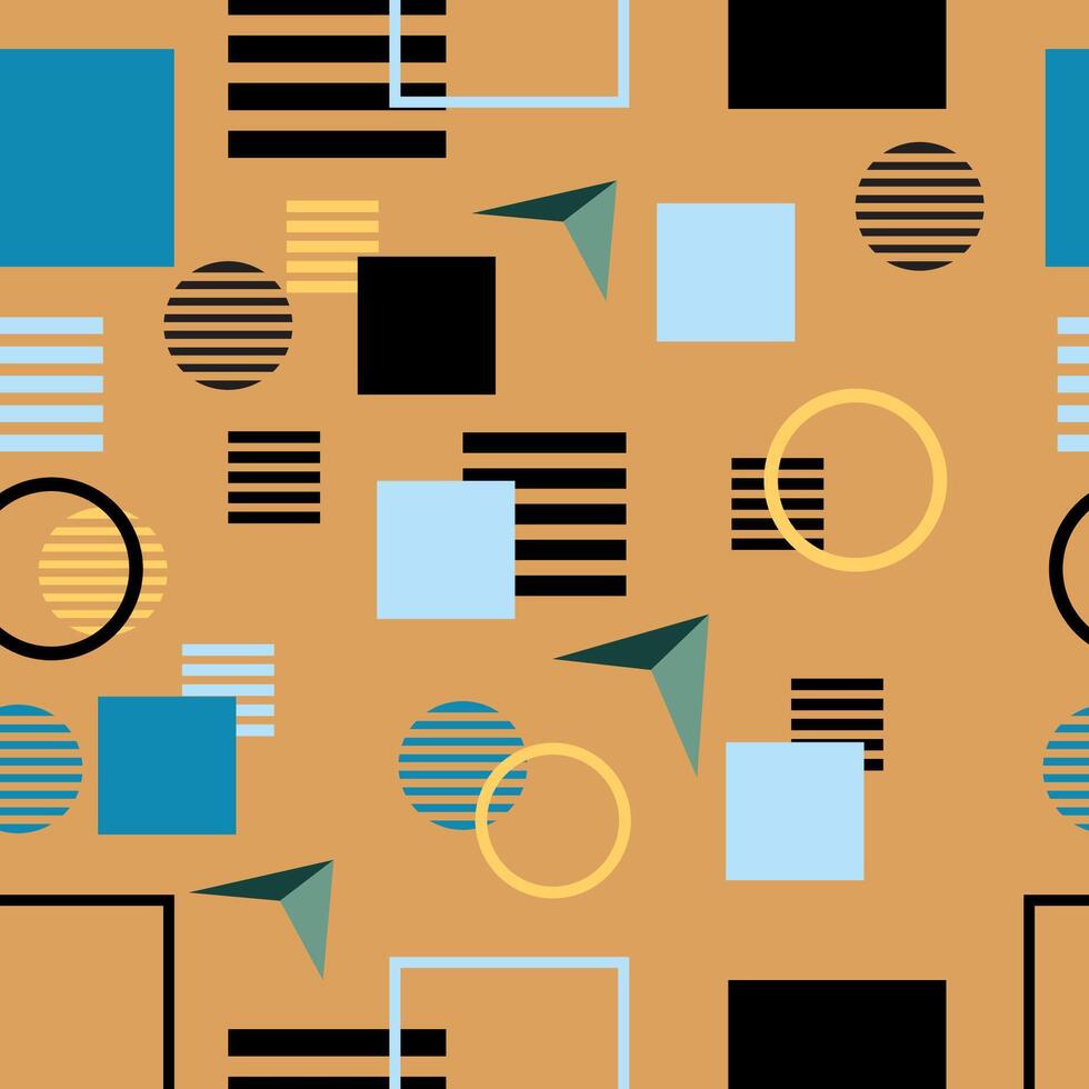Colorful geometric pattern design vector