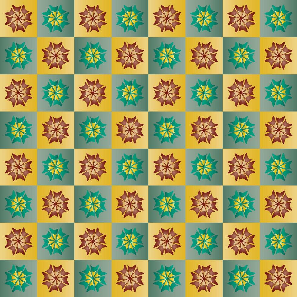 Colorful geometric star pattern design vector