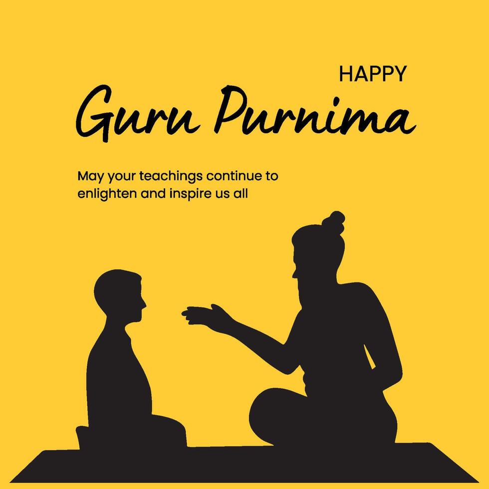 guru purunima wishes vector