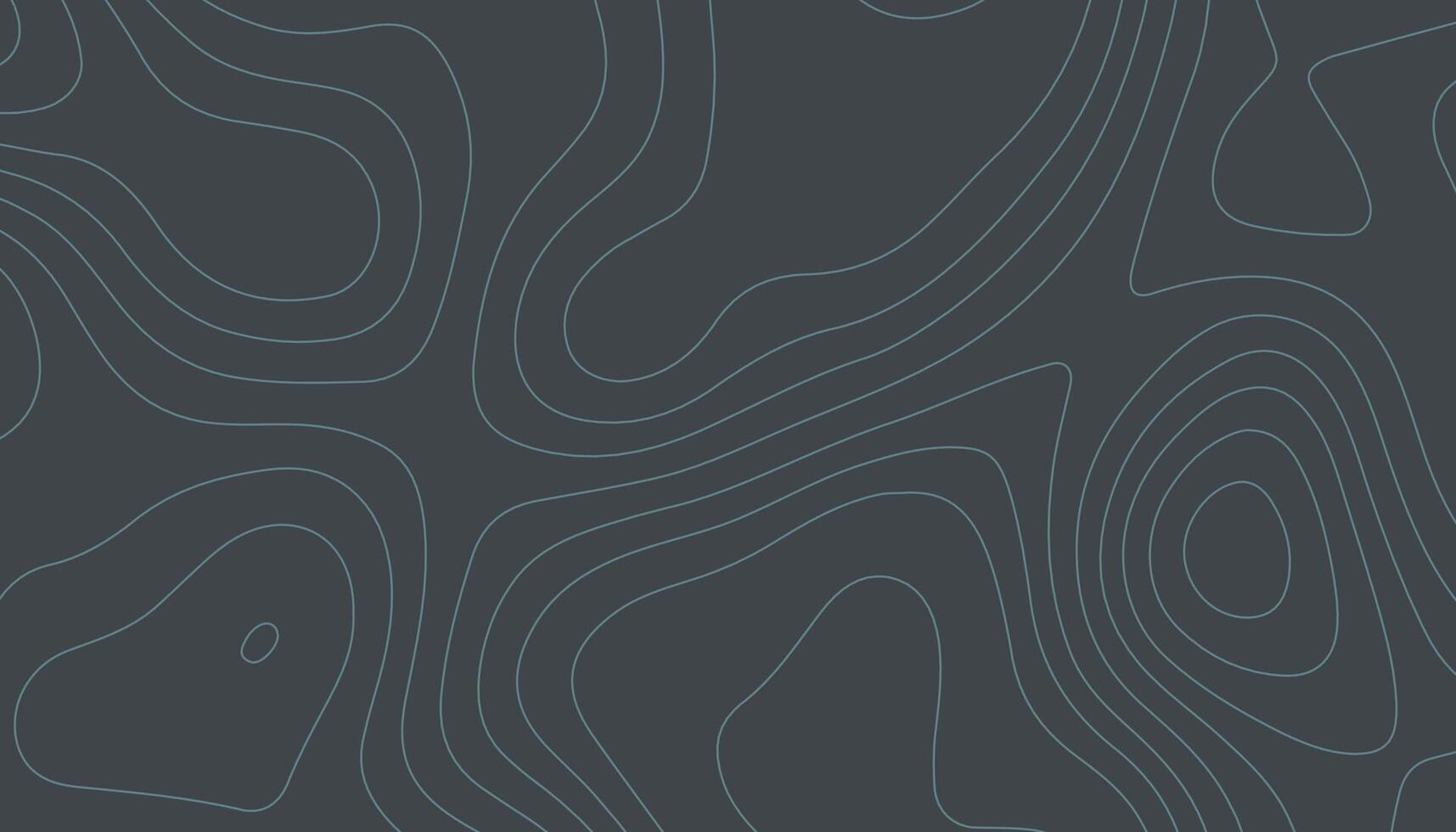 Minimal Topographic Lines on Dark Background vector